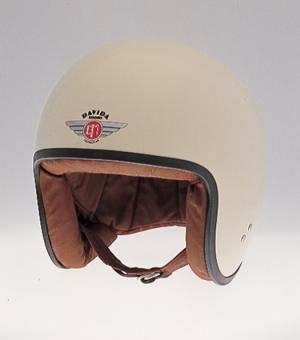 Classic Jet Standard cream braunes Leder S | ohne Visierknöpfen