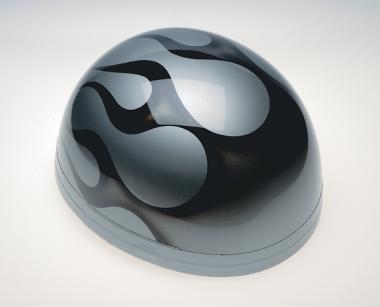 Classic Complex silber/schwarze Flammen 