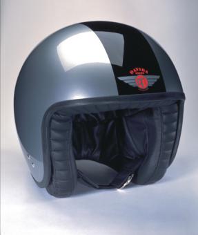 Jet Two Tone silber/schwarz XS | ohne Visierknöpfen
