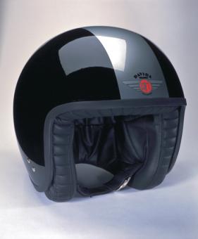 Jet Two Tone schwarz/silber XS | ohne Visierknöpfen