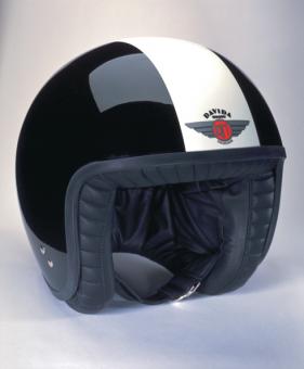 Jet Two Tone schwarz/weiß XS | ohne Visierknöpfen
