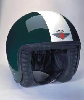Jet Two Tone kiefern grün/weiß XS | ohne Visierknöpfen