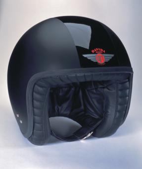 Jet Two Tone mattschwarz/glänzendschwarz XS | ohne Visierknöpfen