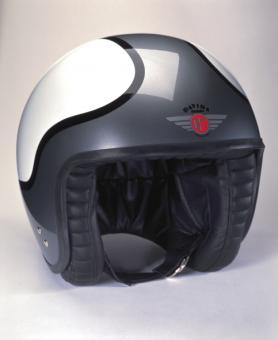 Speedster Two Tone De Luxe weiß/silber/schwarz S | mit Visierknöpfen