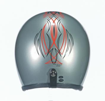 Speedster Complex Spezial matt silber Pinstripe S | mit Visierknöpfen