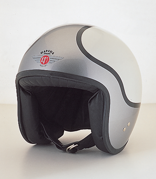 Classic Jet Two Tone De Luxe weiß/silber XL | mit Visierknöpfen