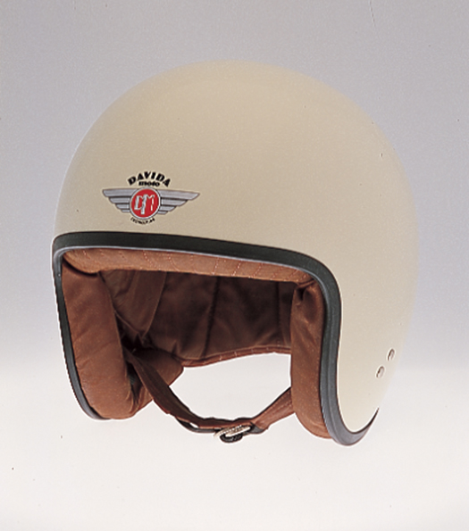 Classic Jet Standard cream braunes Leder S | ohne Visierknöpfen
