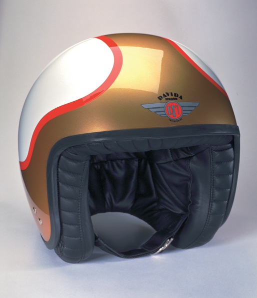 Jet Two Tone De Luxe weiß/gold/rot XS | ohne Visierknöpfen