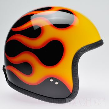 Speedster Complex schwarz/orange Flammen 