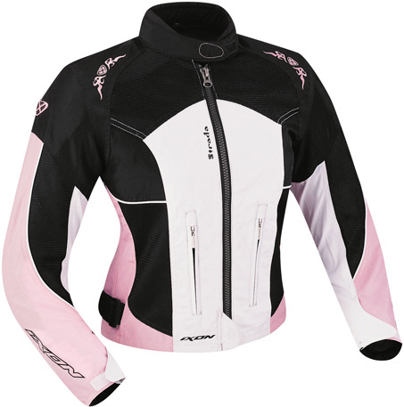 STRADA DAMEN Jacke Gr. XS schwarz-weiß-rosa | XS