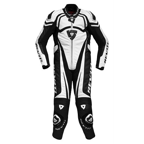 Einteilige Lederkombi Tarmac Black-White | Men 46